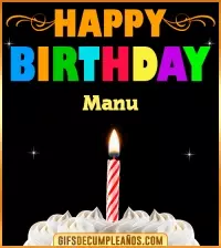 GiF Happy Birthday Manu